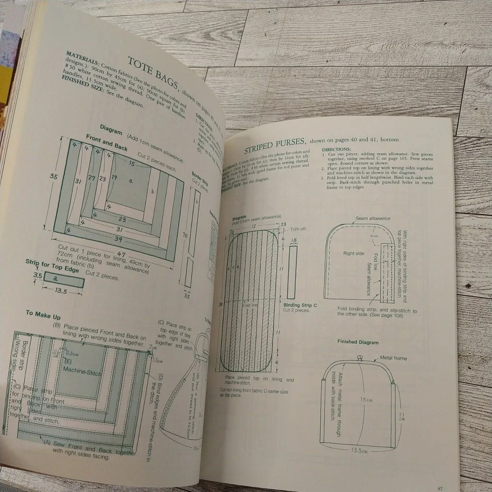 Modern Patchwork Quilting Ondori Vtg 1983 Retro 80s Craft Pattern Book Retrocore